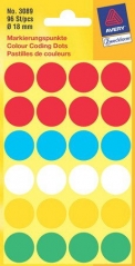 Цветные этикетки-точки Avery Zweckform Ø 18 мм (3089)