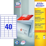 Универсальные белые этикетки Avery Zweckform 48.5 x 25.4 mm (3657)