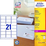 Адресные этикетки Avery Zweckform быстрого отклеивания QuickPEEL  63.5 x 38.1 mm (L7160-100)