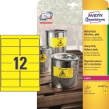 Желтые высокопрочные этикетки Avery Zweckform 99.1 x 42.3 mm (L6107-20)