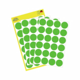 Этикетки-точки удаляемые, зеленые Ø 18 мм, зеленый, удаляемые Артикул 3597 В упаковке96 этикеток / 4 страниц