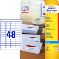 Белые Мини-этикетки Avery Zweckform для струйных принтеров  45.7 x 21.2 mm (J4791-25)