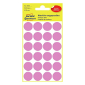 Этикетки-точки удаляемые, розовые Ø 18 мм, розовый, удаляемые Артикул 3599 В упаковке96 этикеток / 4 страниц