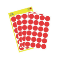 Этикетки-точки удаляемые, красные Ø 18 мм, красный, удаляемые Артикул 3595 В упаковке96 этикеток / 4 страниц